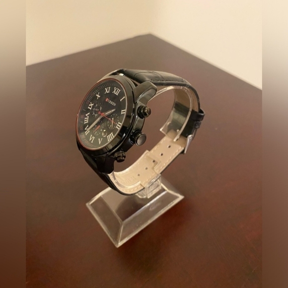 Brand new black face Roman Dials men's Curren fashion watch - Picture 4 of 5